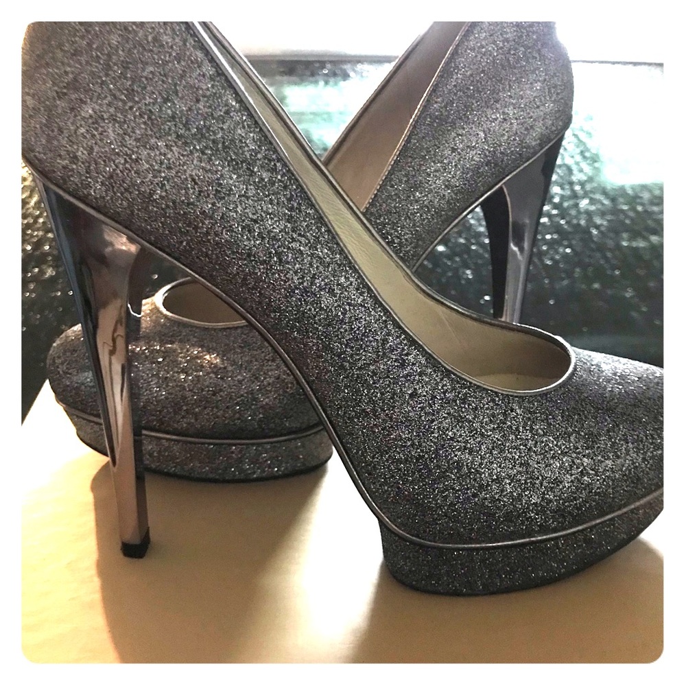 Silver High heels
